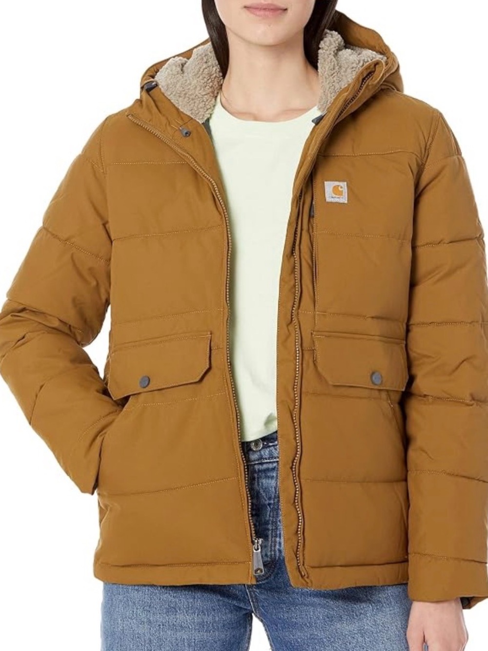 CARHARTT WOMEN'S MONTANA PUFFER JACKET - SHERPA LINED - 4 EXTREME WARMTH XXL